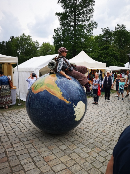 Artistin auf dem Kunstmarkt Herten 2019